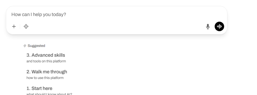 Clicking the plus button beside the message box, choosing Upload Files, and seeing the uploaded file appear above the message area